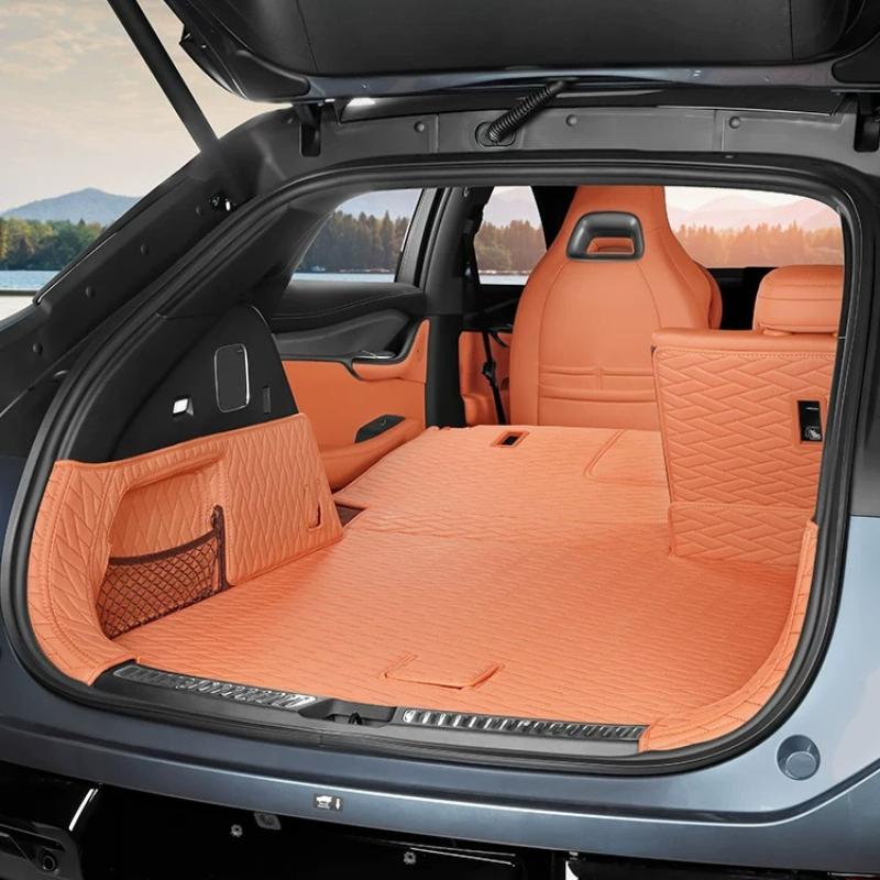 Для BYD Sealion 07 EV Sea Lion 7 Полный Круговой Кожаный Коврик в Багажник Вкладыш в Багажник Индивидуальная Посадка Защита Заднего Багажника Аксессуар для Салона