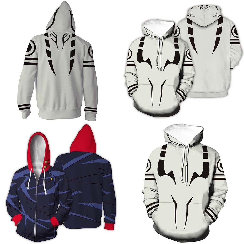 Стильные мужские худи Jujutsu Kaisen с ярким 3D-принтом