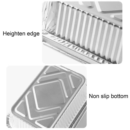 50 шт., поднос из фольги для барбекю, маслостойкие аксессуары для пропаривания, экологически чистая алюминиевая фольга, жестяная коробка, одноразовый поддон для капель, кухонный инструмент
