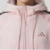 adidas FW25 Story Velvet Теплая Толстовка с Капюшоном и Длинными Рукавами Женская Куртка KB7605