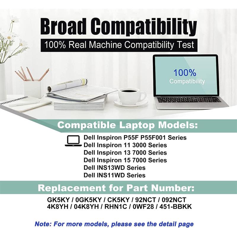 Аккумулятор для ноутбука GK5KY для серии Dell Inspiron 11 3000 3147 3148 3153 3152 3157 3158, серии 15 7000 7558 7568, серии 13 7353 7359 7347 7348