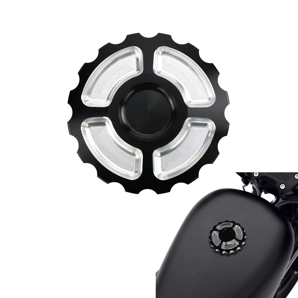 Motorcycle Oil Tank Cover Metal Fuel Tank Right-hand Thread Gas Cap For Harley Softail Fat Boy Sportster XL 883 1200 Dyna FLHR