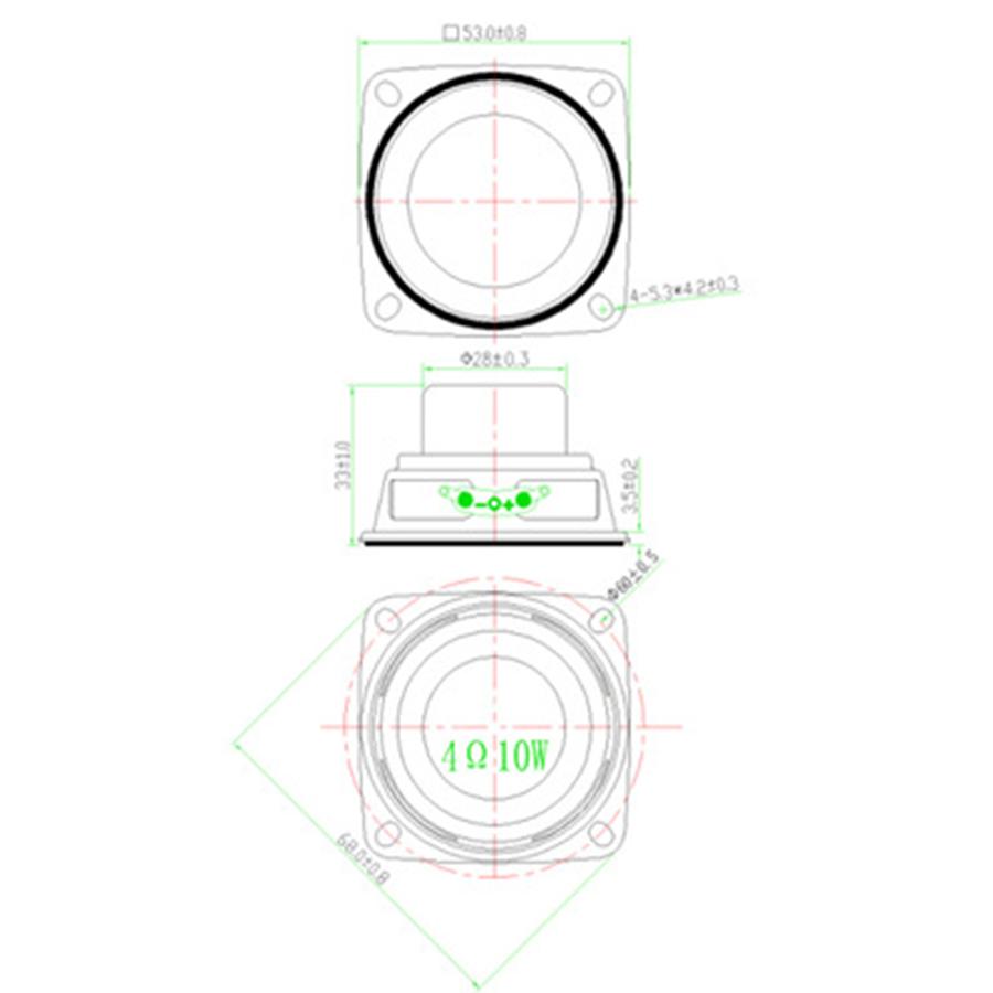 2 шт., 10 Вт, сменный динамик для JBL Charge 3, Bluetooth, полнодиапазонный портативный портативный динамик, 4 Ом