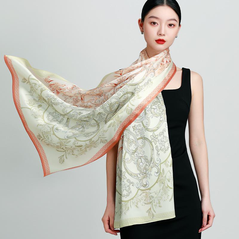 100% Mulberry Silk Scarf for Women