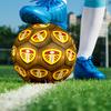 Leeds Crest Design Printed Size 5 Soccer Balls, High-Quality, Anti-Slip, Protective Football, A Unique Gift , Birthdays, Christmas Gifts