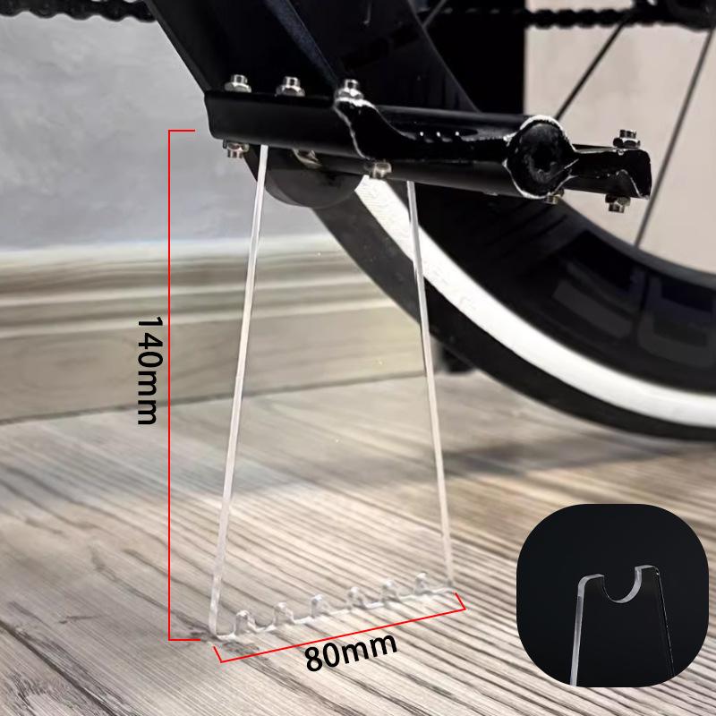 Прозрачная акриловая подставка для велосипеда, портативная опора для ног, подставка для горного шоссейного велосипеда, нескользящая подставка для велосипеда, детали для велоспорта
