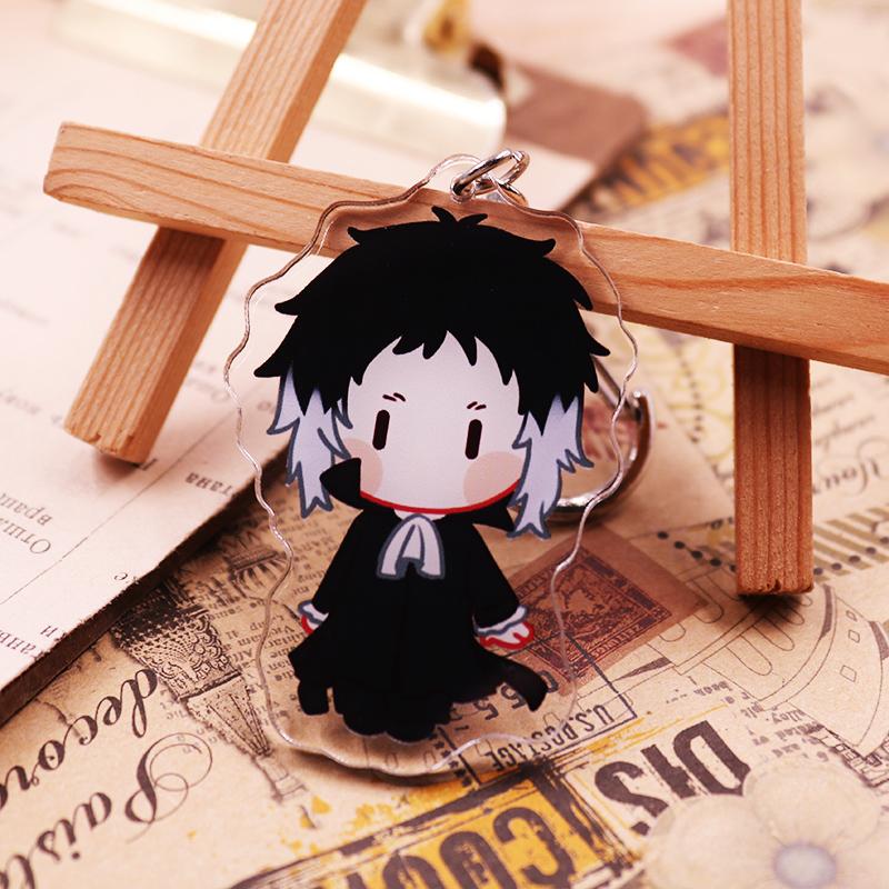 Брелок Bungo Stray Dogs Игрушки Версия Q Накадзима Ацуси Йосано Акико Куникида Доппо Мори Огай Пластиковый Брелок Подарок Игрушка