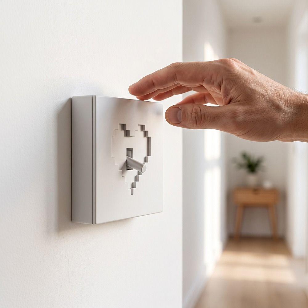 Removable Wall Switch Plate Decor Shell 3D Printed Joystick Switch Stickers Living Room