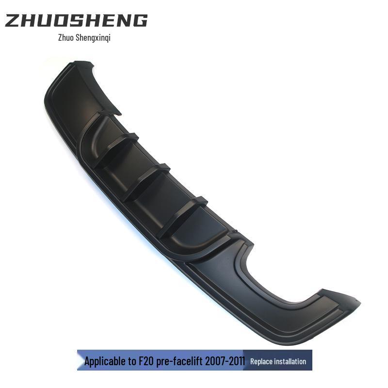 Глянцевый черный карбоновый задний диффузор-губа для 07-11 BMW 1 серии E82 в стиле MP