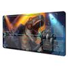 Игровой коврик для карточных игр Magic с зонами Тираннозавр Рекс рок-певец mtg playmat Commander Playmat подходит для семейных встреч