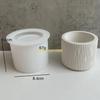 Декор для выпечки 3D Цветочный горшок Силиконовая форма Свеча Мыло DIY Рукоделие Материалы для начинающих Стартовый аксессуар D57B