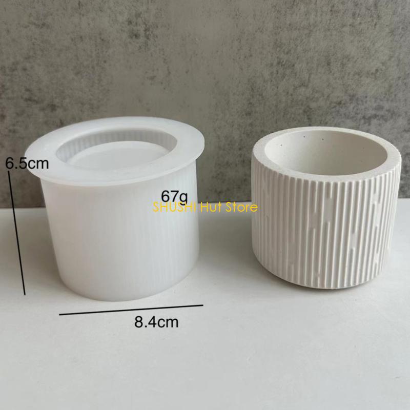 Декор для выпечки 3D Цветочный горшок Силиконовая форма Свеча Мыло DIY Рукоделие Материалы для начинающих Стартовый аксессуар D57B