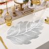 Набор из 6 кухонных салфеток под приборы, устойчивых к высоким температурам, с золотой строчкой в форме листа, обеденный коврик под приборы, аксессуар для сервировки стола