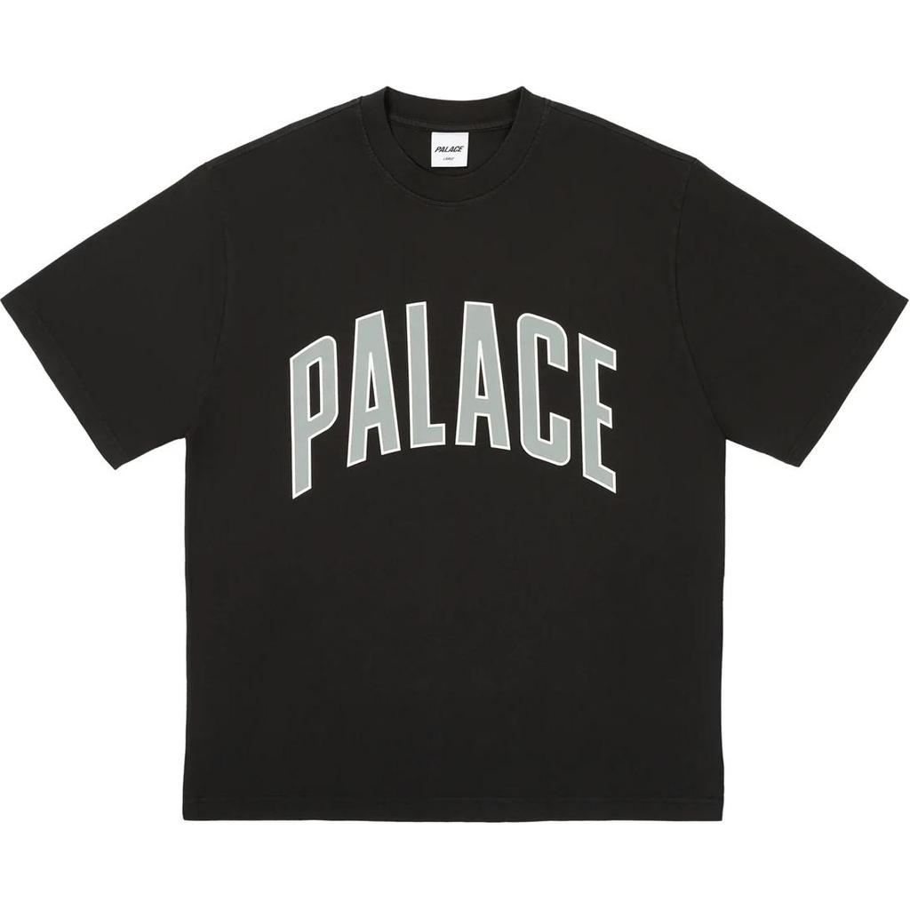 Palace Спортивная плотная футболка Черная Унисекс Топы P27ES014