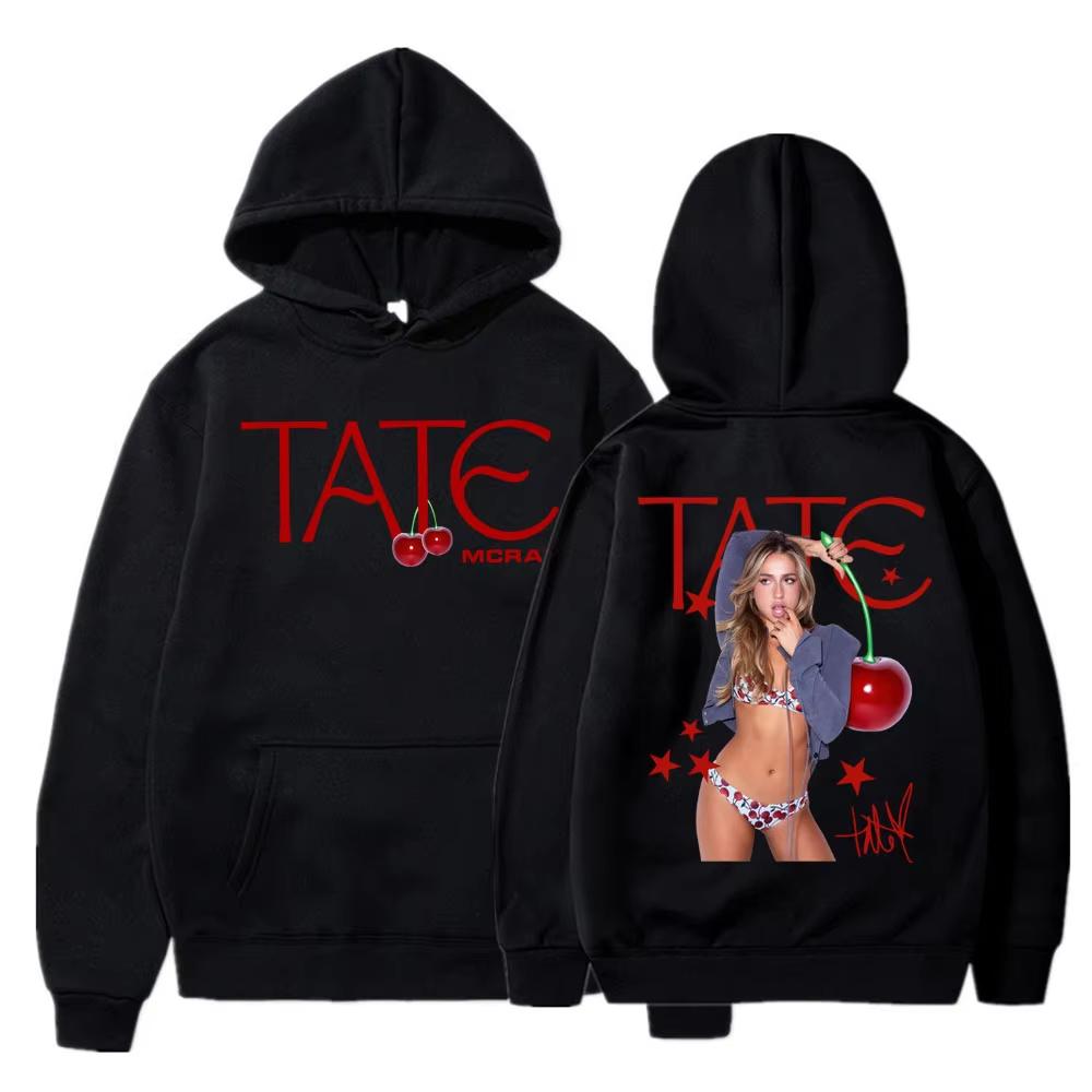 2026 Hot Singer Tate Mcrae Album Graphic Hoodies Y2K Men Women Vintage Printed Sweatshirt Trendy Streetwear for Daily Looks