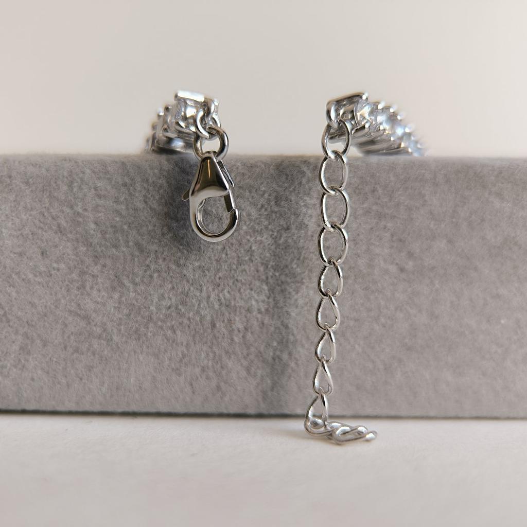 Серебряный браслет с сапфиром nano 9.25ct, вес изделия 12,54 гр (2205777)