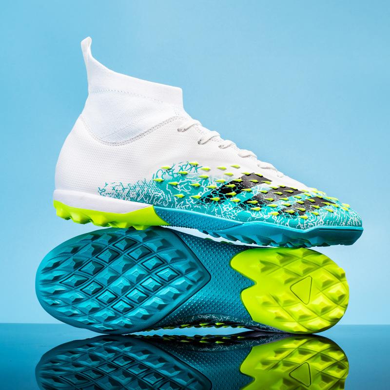 High Top Football Shoes Non-Slip Ag Long Nails Football Shoes Men'S Broken Nails Special Training Shoes Wear-Resistant Football