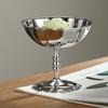 Stainless Steel Ice Cream Cup, Pudding Dessert Bowl, High Base Dessert Cup, Fruit Salad Serving Dish, Cake Plate Snack Dish