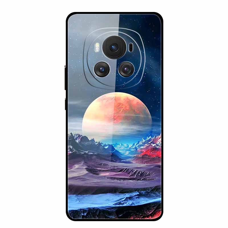 Tempered Glass Case For Honor Magic 6 Pro Case 6.8" Soft Edge Hard Glass Back Cover For Honor Magic6 Pro Phone Case Fundas Shell
