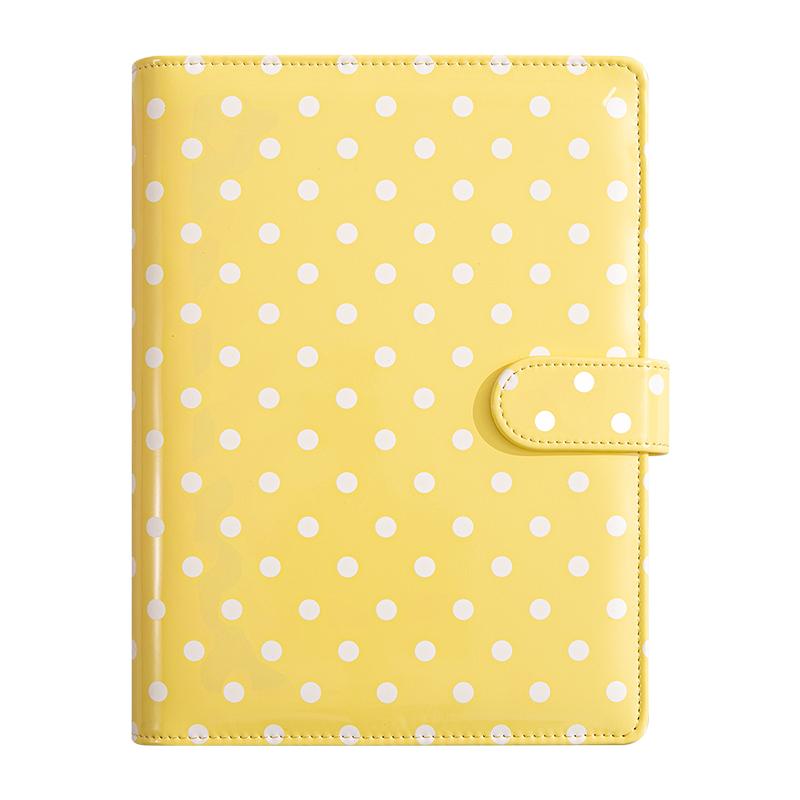 A5/A6 PU leather economy 6-hole loose leaf notebook, personal notebook binder, can be used as a cash budget storage book, photo