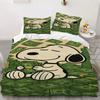 Snoopy Woodstock Bedding Set Boys Girls Twin Queen Size Anime Duvet Cover Pillowcase Bed Kids Adult Fashion Home Textileextile