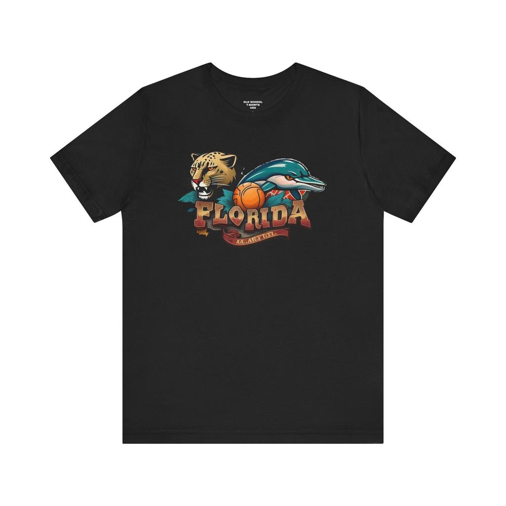 Florida Sports Tribute Dolphins Panthers Celebrate the Sunshine State with American Pride Florida T, Florida Shirts, Unisex Short Sleeve Tee