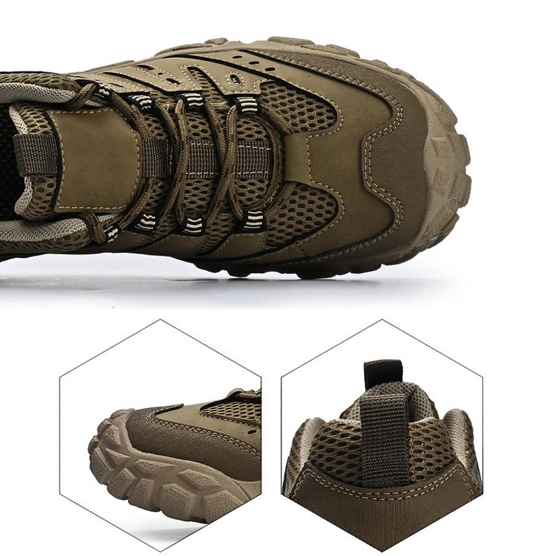 Мужская обувь для походов в стиле ретро, прочные водонепроницаемые кроссовки для треккинга, нескользящая подошва, мужская обувь для горных путешествий