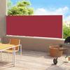 VidaXL Retractable Patio Side Awning 180x500 Cm Red 313410