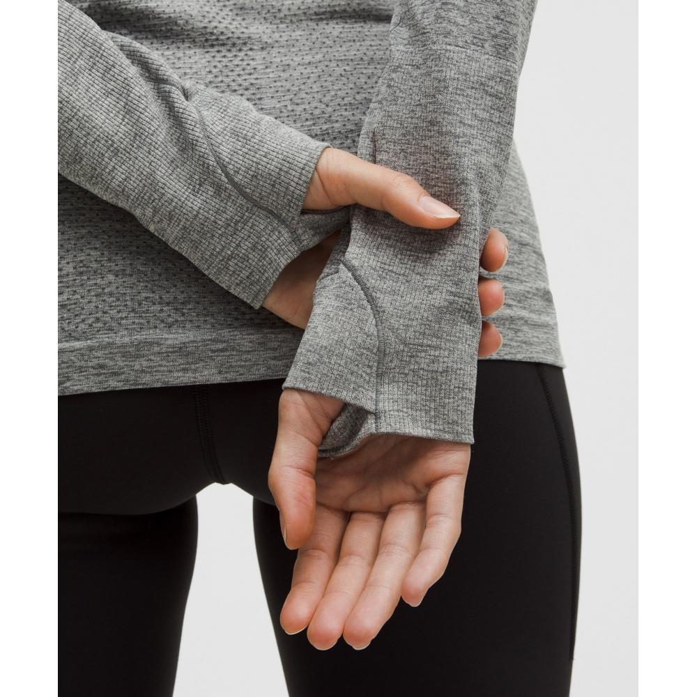 Lululemon Swiftly Tech Long Sleeve Shirt 2.0  Hip Length Slate White