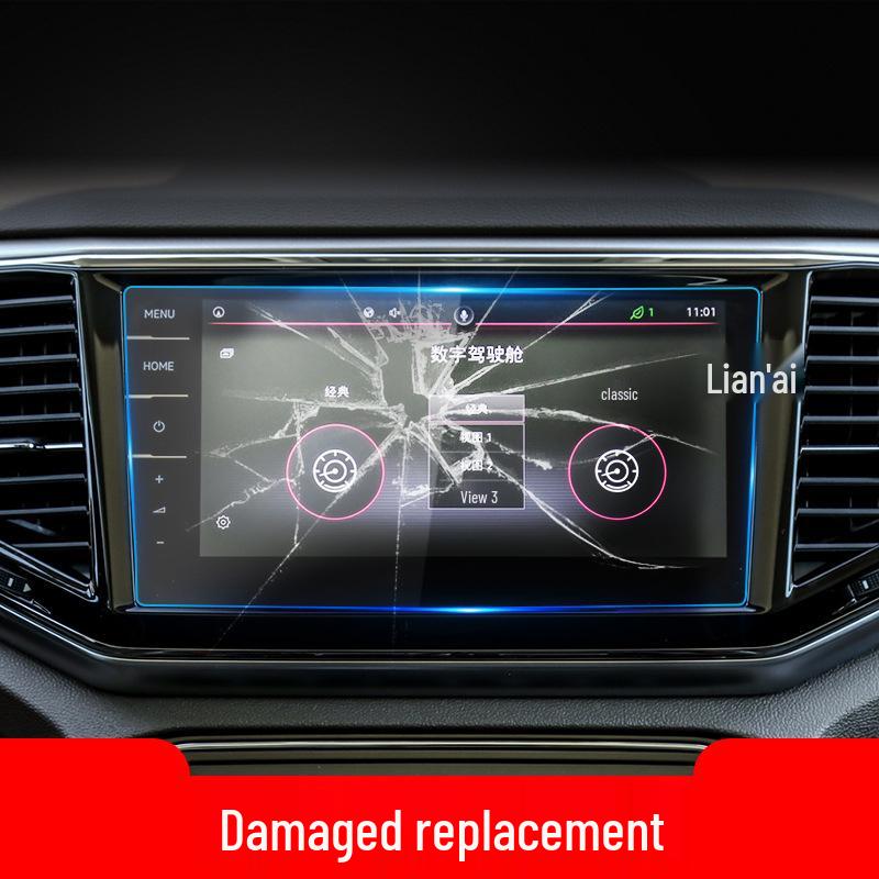 Volkswagen Viloran Navigation Tempered Film Screen Protector for Center Console Instrument Panel