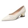 Zapatos De Mujer Women Fashion Pointed Toe Spring Square Heel Shoes for Office Work Lady Classic Career Shoes Ab660