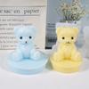 1~10PCS Smiling Teddy Bear Silicone Candle Mold 3D Animal Soap Resin Craft Plaster Making Kit Handmade Mold Home