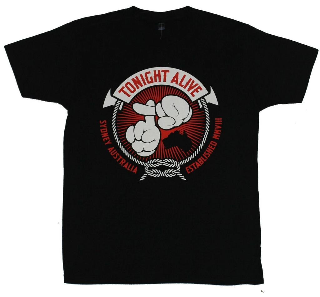Tonight Alive Mens Puffy Hands Logo Tee Shirt New S, M, L, XL