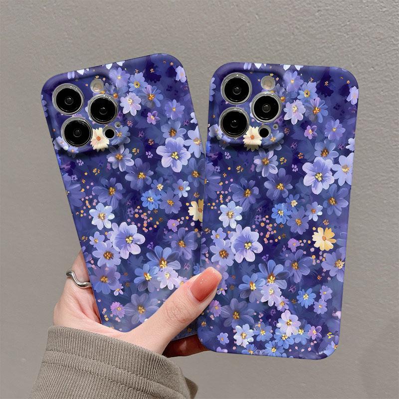 Глянцевый жесткий чехол из поликарбоната с рисунком синего цветка для Xiaomi Redmi Note 15 13 12S 12 11S 11 10 9 Pro Plus Max 4G 5G Clmj swag