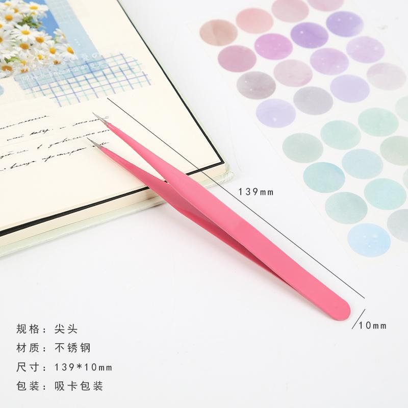 1pc/pack Kawaii Cute Macarons Creative Stationery Tool Tweezers for Scrapbooking Journals Utility Knife Kawaii Stationery