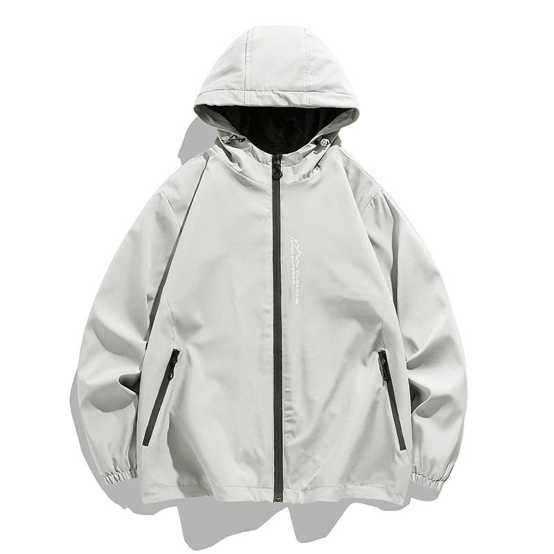 Autumn Mens Hooded Jacket Outdoor Windproof Waterproof Coats Men Techwear Jackets Casual Winter Jacket Men Clothing