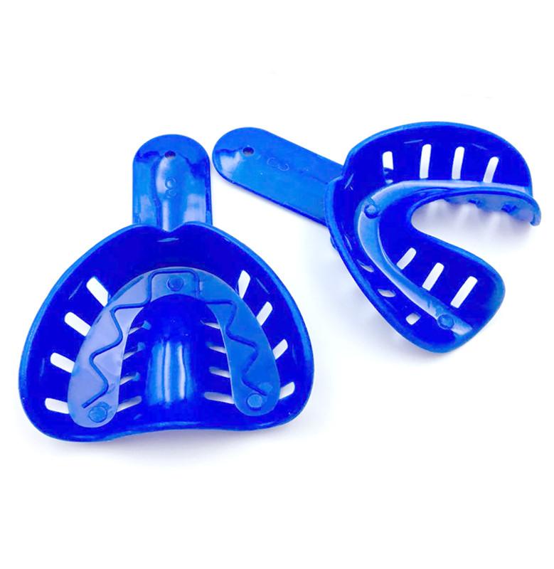 Красочные пластиковые одноразовые поддоны для слепков зубов для взрослых и детей