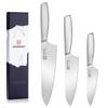 Набор ножей KEEMAKE 203 мм 160 мм 130 мм Нож Сантоку из нержавеющей стали, можно мыть в посудомоечной машине, универсальный нож, многофункциональный нож для левой руки, нож для хлеба и мяса