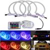 Flash Headlight Ring Is Suitable for Headlight 360 Degree Super Bright White LED BMW E 461 Set MM Multicolor LED Angel Eye 5050 RGB Flash Headlight