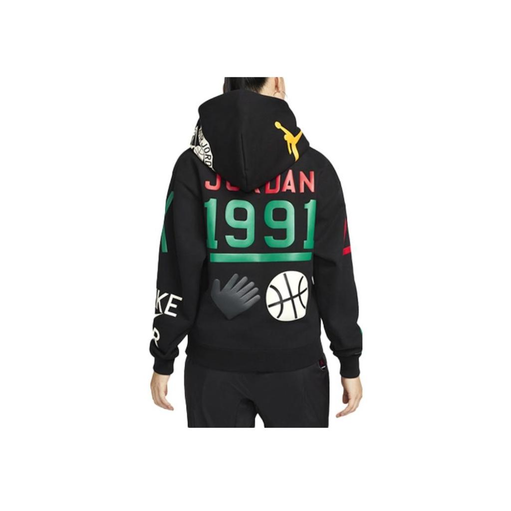 Jordan Женская толстовка с длинными рукавами и принтом X Nina, черные топы DO4159-010