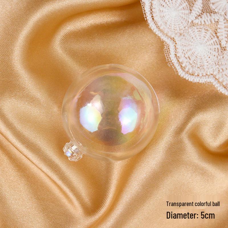 50 радужных шариков-пузырей для украшения торта - Красочные и прозрачные украшения для дня рождения