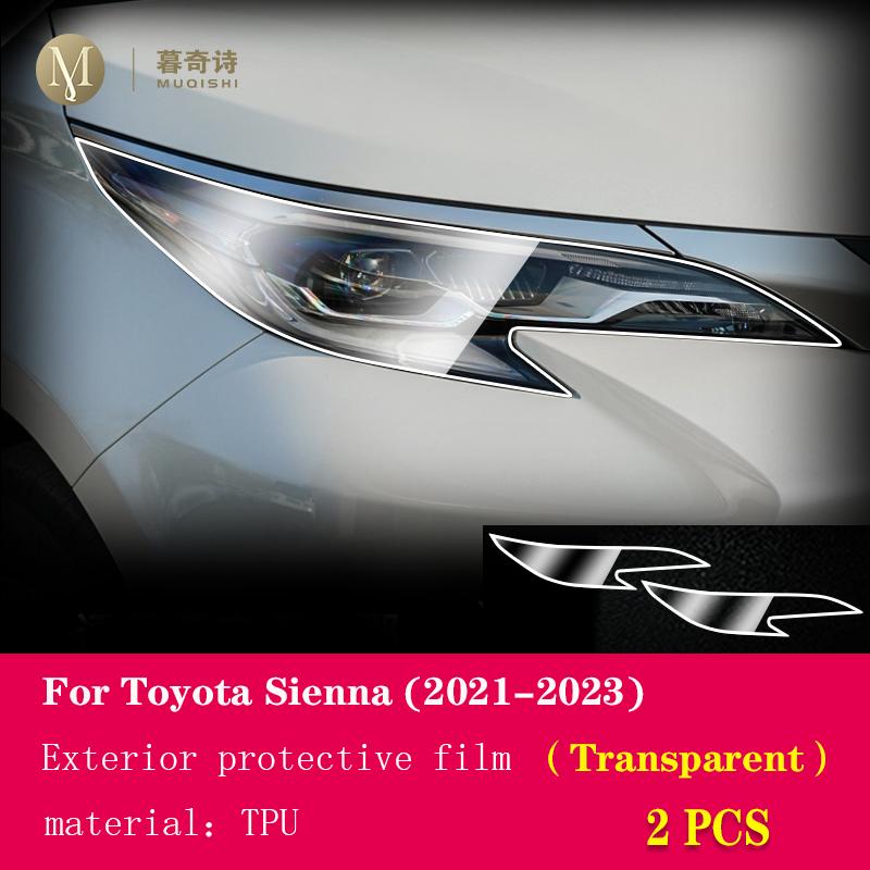 Для Toyota Sienna 2021-2023 автомобильные внешние фары, Защитная пленка из ТПУ от царапин, ремонтная пленка от царапин, аксессуары