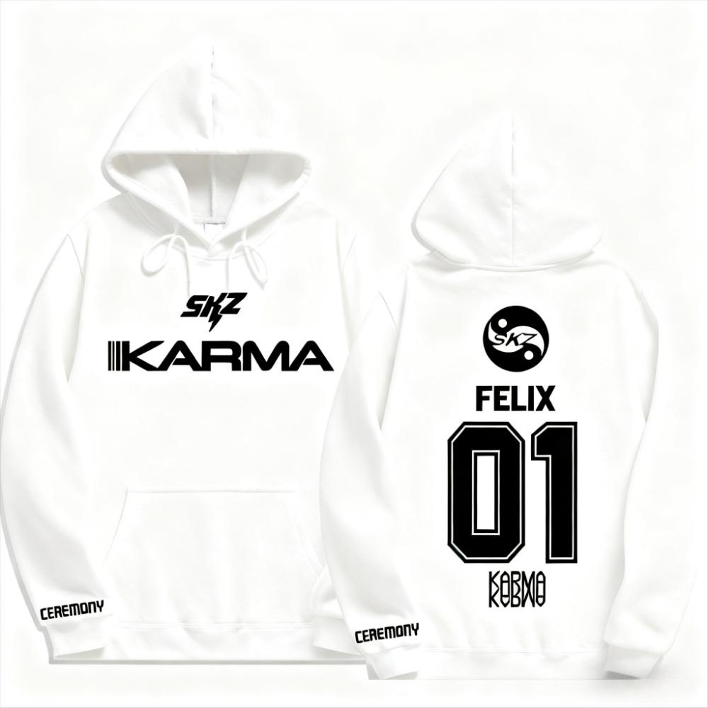 KPOP KARMA Super Dalian Худи Мужские и Женские Харадзюку Спортивная одежда Уличная одежда Хип-Хоп Худи Худи Парные