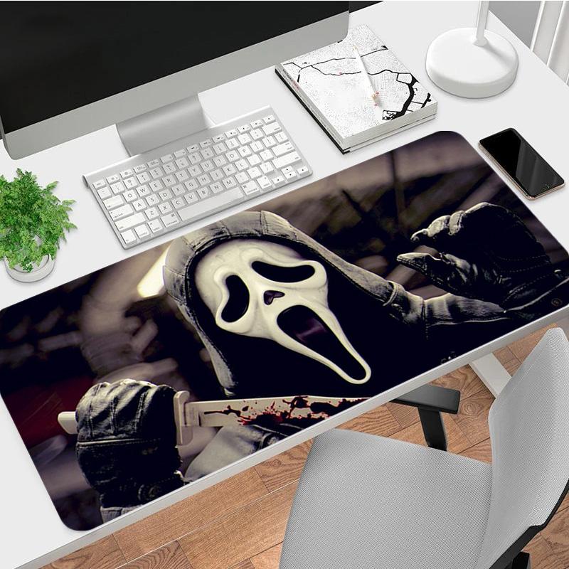 Ghostface Xl Gaming Mouse Pad Nonslip Rubber Base Stitched Edge Waterproof Desk Mat For Pc Laptop Gamer Office Computer Accessories C929530