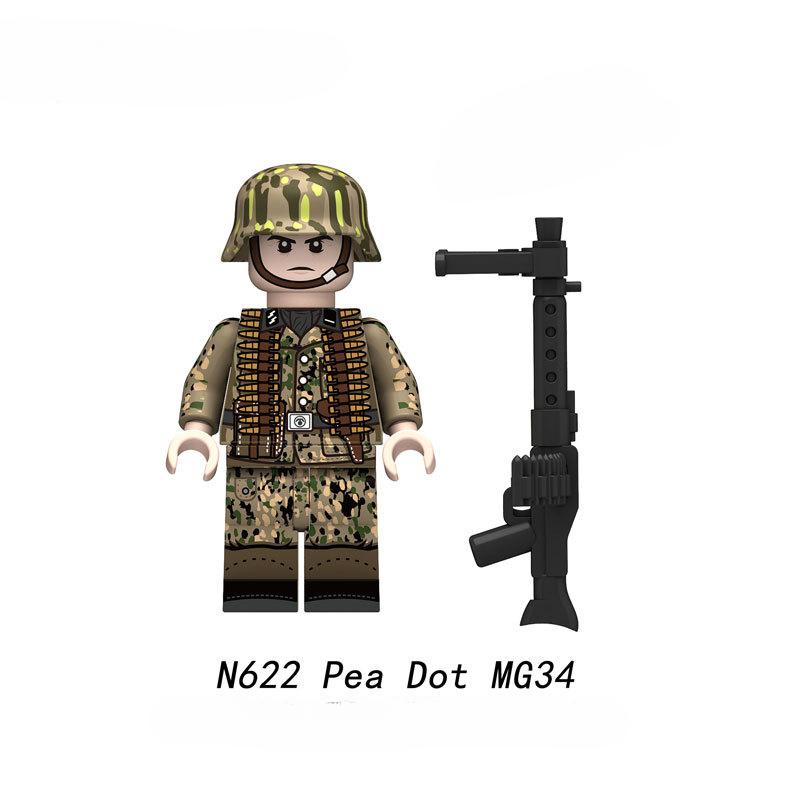 Новые военные личные дела Горошек Пистолеты Конструктор Модель Кирпичики Мини Экшн Фигурки Игрушка Подарок для Детей