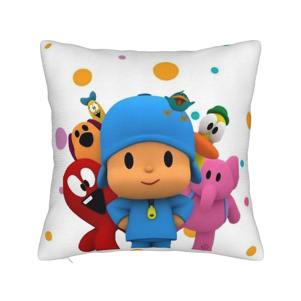 Decorative Pillow Cover Pocoyoes Cartoon Comdy Stuff Home  Throw Pillow Case Cover Drop Shipping Multi-Size