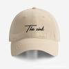 FITHATUNME peaked cap children round face can wear deep top sunshade big brim show face small English letters