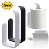 Space Saving Tissue Organizing Shelf Self-Adhesive Kitchen Storage Rack Toilet Paper Holder