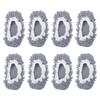 Uxcell Mop Washable Microfiber Floor Cleaning Shoe Chenille Duster Foot Socks Tool for House Pack of 8 Slippers, Covers, Cleaning, Grey,