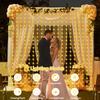 3x2M Outdoor Solar Curtain Light String Lights Garden Yard Pavilion Fairy Garland String Lights Holiday Wedding Decor Light